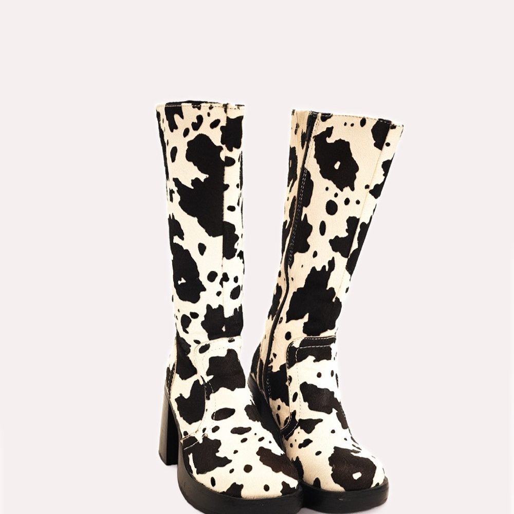 Jeffrey campell boots rare Cow Print Women's Boots